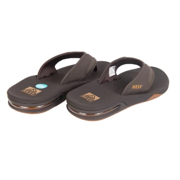 Reef Fanning Sandals Size 10 NEW w/ Bottle Opener - Brown main image 6